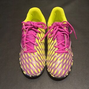 Adidas Vibrant Pink and Neon Yellow Sneakers